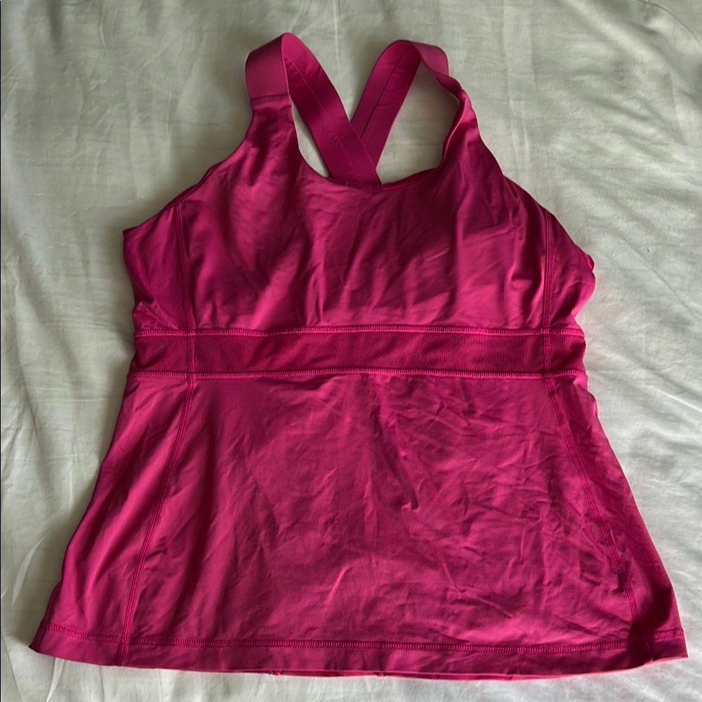 Lululemon Pink Racerback Tank Top